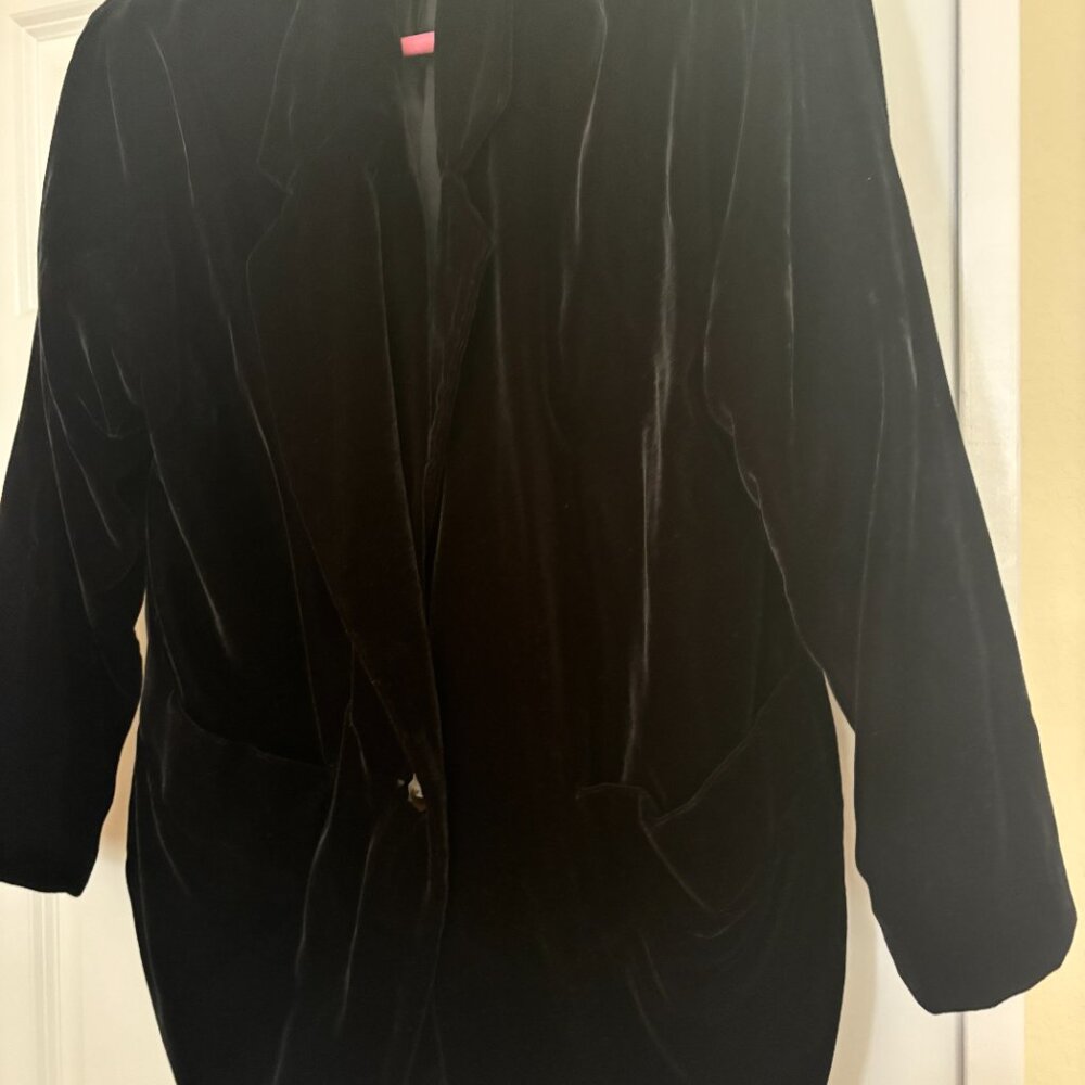 Black Velvet evening jacket, fully lined